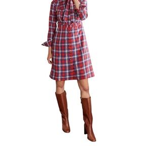 Boden Red and Blue Plaid Shirt